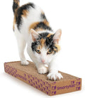 SmartyKat Super Scratcher Corrugated Cat Scratcher and Scratch Pad for Cats, Catnip Infused with Catnip, Scratchers for Indoor Cats and Kittens, Cardboard Scratching Post