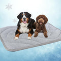 Dog Cooling Mat, Anti-Slip, Thick 3D Orthopedic Summer Pad for Dogs & Cats, Q-MAX > 0.5, Non-Toxic, Machine Washable, Chew-Resistant, Portable for Crate, Bed, Sofa, Car (Cool Grey, X-Large)