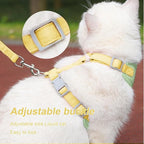 wanheart Cat Harness and Leash Set Escape-Proof Adjustable cat Leash and Harness Combo Suitable for All cat Breeds (Green, XL)
