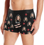 M YESCUSTOM Custom Boxers Briefs for Men Personalized Boxers with Face Mens Funny Underwear with Photo XS-5XL