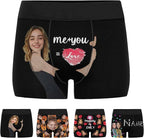 M YESCUSTOM Custom Faces Funny Short Briefs Gift for Husband Underwear