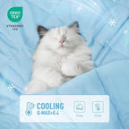 Luciphia Premium Cooling Dog Blanket for Small Medium Dogs Q-max>0.4 Washable Self-Cooling Cat Pet Mat Puppy Breathble Calming Throw for Beds Couches (Blue,29x40 inches)