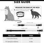 EXPAWLORER Soft Velvet Safe Cat Collars for Girl Cats - Rhinestones Bling Diamante Adjustable Collars Breakaway- Chirstmas Cat Clollar Gifts with Bells for Boy Cats Kitty and Small Dogs