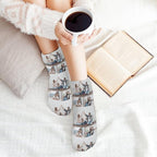 Personalized Ankle Socks with Face Custom Photo Socks Low Cut Ankle Socks Athletic Socks Valentine's Day Gifts for Women Men