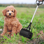 NUOBESTY Long Handle Pet Poop Scoop and Dog Litter Picker, Black Plastic Outdoor Pet Waste Cleaning Tool for Dogs and Cats, Lightweight Pooper Scooper for Yard and Travel Use Random Color