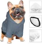 Personalized Chihuahua Dog Hoodie, Custom Pet Warm Sweatshirt Costume with Name Number Photo, Customize ID Clothes for Pupppy Kitten Dogs Cats, SlateGray, S