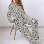 MyPupSocks Custom Face Pajamas for Women Set, Personalized Photo Long Sleepwear XS-XXL