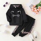 Toddler Baby Girls Clothes Long-sleeve Tie Dye Hoodie Sweatshirt Pants Hooded Outfit Set