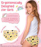 Girls and Toddlers 100% Cotton Underwear Tagless Soft Panties Size 2-3T,4-5T,6,8,10,12 (6-Pack)