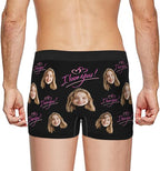 Personalized Underwear for Men with Face Custom Face Boxers Customized Boxer Briefs Funny Gifts for Him Husband Boyfriend
