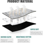 Self Warming Cat Bed, Foldable Self Heated Cat Mat Extra Warm Thermal Heating Pet Pad 24 x 20 inch for Indoor Outdoor Cats, Non-Slip Bottom Washable Non Electric Black