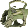 IronSeals Tactical Nylon Adjustable Dog Vest Harness Comfy Mesh Padding Puppy Vest with Quick-Release Buckle and Rubber Handle for Small Dog/Big Cat