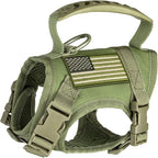 IronSeals Tactical Nylon Adjustable Dog Vest Harness Comfy Mesh Padding Puppy Vest with Quick-Release Buckle and Rubber Handle for Small Dog/Big Cat