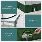 Dinmo Small Animal Playpen, Guinea Pig Cages, Rabbit Playpen, Puppy Play Pen for Indoors, Pet Playpen with Waterproof Floor for Hamsters, Hedgehogs, Bunny, Indoor Outdoor Portable Fence, Green