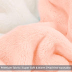 FabriCastle Dog Hoodie Sweater for Small Dogs Boy and Girl, Small Dog Clothes XS XXS Puppy Sweatshirt, Pet Outfit, Cat Clothing Super Soft Warm Snap On Closure (Peach-Cream, Medium)