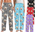 Custom Couple Pajama Pants Sock with Funny Face, Personalized PJ Anniversary Birthday Women Men Pants