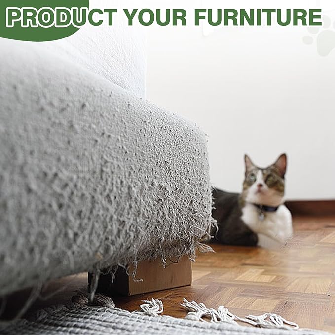Palm Tree Cat Scratching Post, 36'' Cat Scratcher Post with Natural Sisal Rope, 5 Interactive Balls and 2 Curved Design Scratching Posts for Indoor Cats Adults and Kittens, Multi-Combinable (Style C)