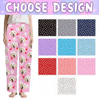 Custom Couple Pajama Pants Sock with Funny Face, Personalized PJ Anniversary Birthday Women Men Pants