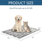 KROSER Fancy Dog Crate Pad - Reversible (Cool & Warm), Machine Washable, Suitable for Small to XXX-Large Dogs, Grey, Navy, Star Pattern