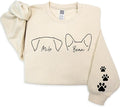 Chillever Personalized Dog Mom Sweatshirt – Custom Pet Lover Sweater, Cozy Dog Mama Crewneck, Cute Animal Owner Pullover