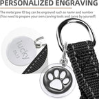 PUPTECK No Pull Dog Harness Soft Adjustable Basic Nylon Step in Puppy Vest Outdoor Walking with ID Tag, Reflecive Black, S