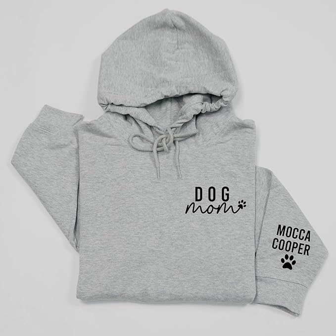 Personalized Dog Mom Sweatshirt, Custom Pet Name Sweater for Women, Dog Lover Gift, Cute Pet Apparel