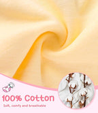 Girls and Toddlers 100% Cotton Underwear Tagless Soft Panties Size 2-3T,4-5T,6,8,10,12 (6-Pack)