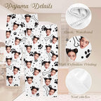 Custom Couple Pajama Pants Sock with Funny Face, Personalized PJ Anniversary Birthday Women Men Pants
