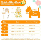 Dog Harness Dress Leash Set for Small Dog Summer Clothes Girl Female Puppy Cats Outfits Cute Floral Bowknot Princess Birthday Dress for Extra Small Pet Doggie Kitten Outfits Apparel(Yellow,XS)