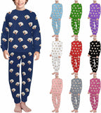 MyPupSocks Customizable Pet Lover Pajama Sets | Personalized Face Printed Sleepwear for Daughter & Son