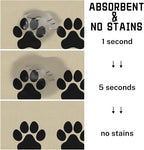 Absorbent Pet Dog Bowl Mat for Food and Water, Pet Cat Food Feeding Mat with Non Slip Rubber Backing, Dog Food Mats for Floors Waterproof, 17"x30"