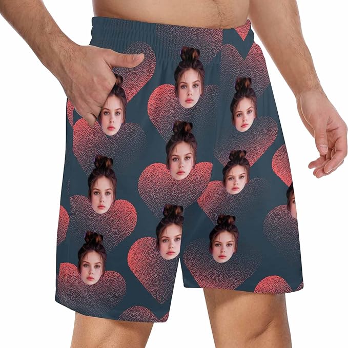 Custom Pajama Pants for Men, Personalized PJ Pants with Photos, Custom Mens Pajama Shorts, Gifts for Dad Husband