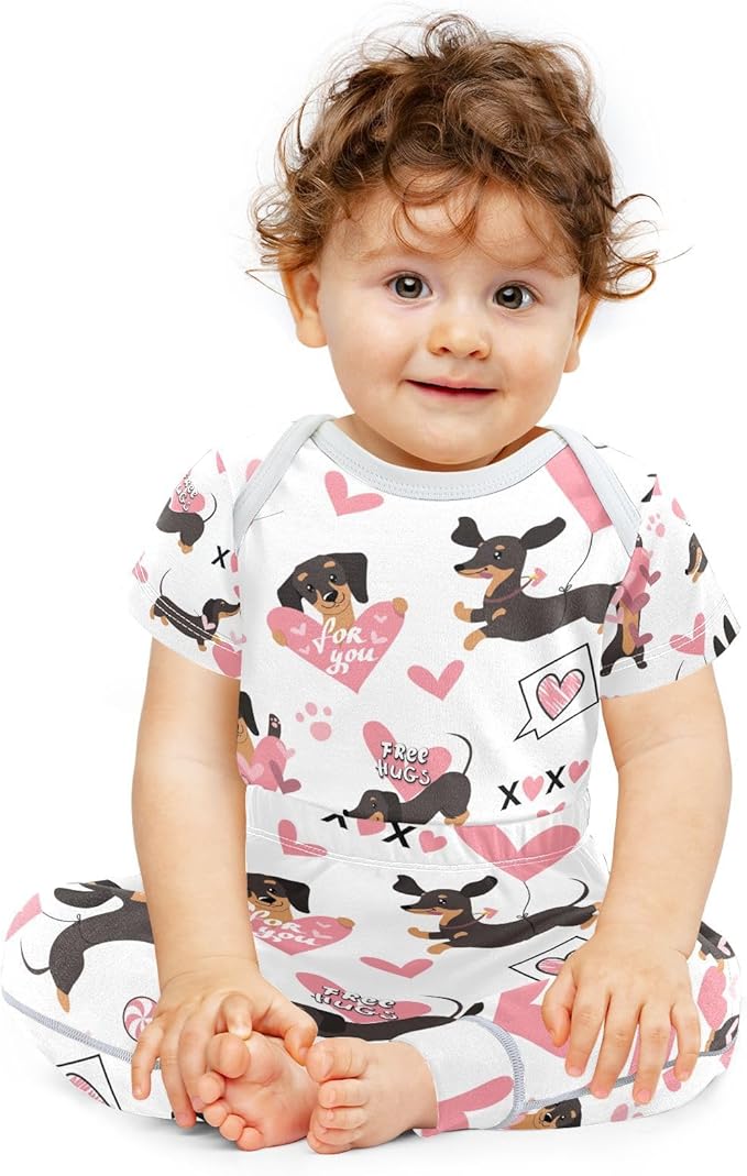 Baby Clothes Set Infant Bodysuits Pants Sets 0-24M For Boys Girls