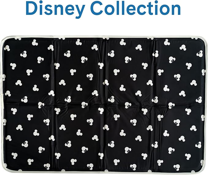 The Green Pet Shop Cool Pet Pad - Extra Small, Disney’s Mickey & Minnie Mouse - Self-Cooling, Pressure Activated Mat for Dogs & Cats from 0-8 lbs - Non-Toxic Gel, No Water Needed