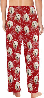 MyPupSocks Custom Pet Face Pajamas Pants Photo Pajama Bottoms for Men S-XXL