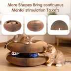 2Pack Extensible Large Magic Organ Cat Scratcher Toy | Upgraded Durable Cardboard Scratching Board with Bell Ball, Interactive Enrichment Toy for Indoor Cats & Kittens