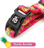 azuza Cat Harness and Leash Set, Escape Proof Adjustable Kitten Vest for Walking and Travel, Soft Lightweight Cat Carrier Harness for Small to Large Cats, Pineapple Design