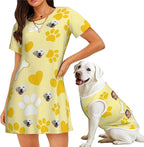 Personalized Matching Dog and Owner Clothes Separately Sold, Custom Face Nightgown for Women Dogs