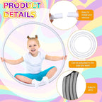 Shappy 6 Pcs Exercise Hoop Detachable Adjustable Plastic Toy Playground Toys Colored Hoop Circles for Teens Games Gymnastics Dog Agility Equipment Party Decor