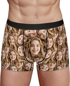 Personalized Underwear for Men with Face Custom Face Boxers Customized Boxer Briefs Funny Gifts for Him Husband Boyfriend