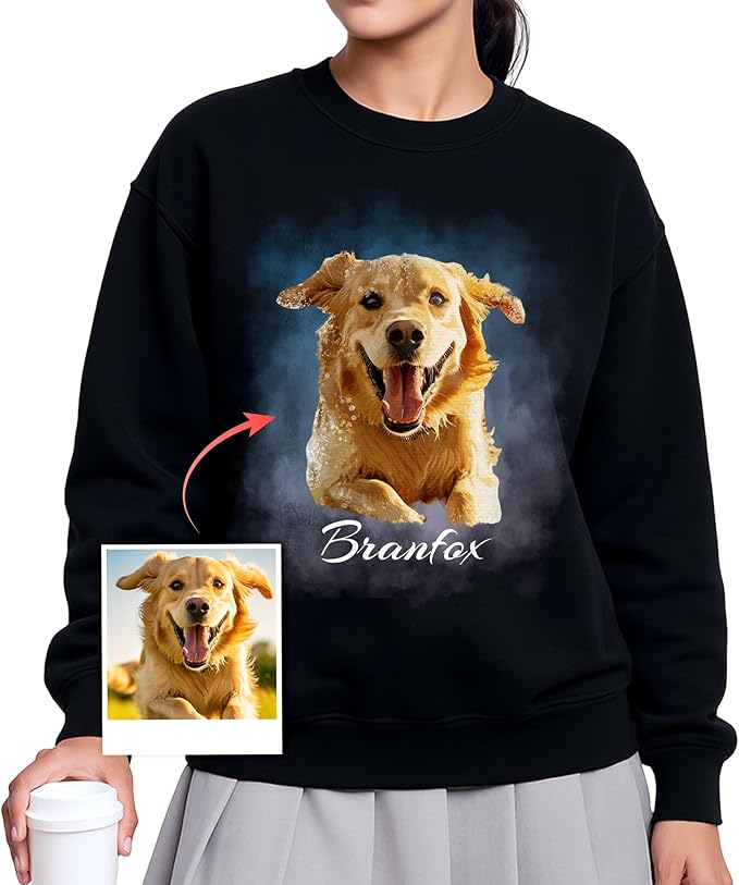 Easycosy Custom Sweatshirt for Couples Men Women, Personalized Hoodies Valentine's Day Gift Matching Sweater for Him Her