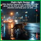 10PCS Breakaway Cat Collars with Bell, Glow in The Dark Adjustable Kitten Collars with Star Moon Pendant, 10 Color Cute Kitty Collars for Girl Boy Cats Pet Accessories