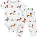 Baby Clothes Set Infant Bodysuits Pants Sets 0-24M For Boys Girls