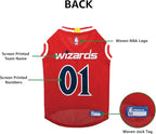 Pets First NBA WASHINGTON WIZARDS DOG Jersey, Large - Tank Top Basketball Pet Jersey