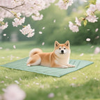 Cooling Mat for Dogs, Ice Green 48" X 28" Self-Coolings Foldable Dog Cooling Mat Pet Blanket, Breathable, Washable Cooling Dog Pad for Dogs & Cats, Summer Relief Travel Indoor Washable-B Size