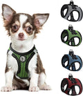 No Pull Small Dog Harness Tiny Dog Harness for Small Dogs Cats Chihuahua Harness Lightweight Extra Small Dog Harness Vest Reflective Step in Air Mesh Puppy Harness (Green, X-Small)