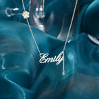 Personalized Cute Dog Cat Paw Name Necklace Forever Love Custom Heart Pendant Pet Name Necklace Gift for Pet Lovers