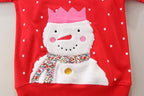 Bumeex Toddler Girl Sweatshirt Clothes Outfit,Cotton Crewneck Christmas Clothing