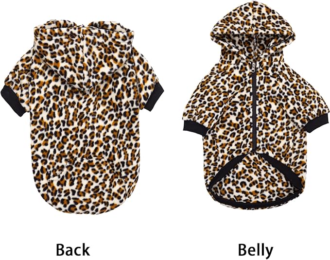 French Bulldog Clothes Dog Hoodie Sweatshirts with Pockets for Small Dogs Puppy Chihuahua Coat Clothing Pet Cat Hoodie Fleece Dog Sweaters Costume