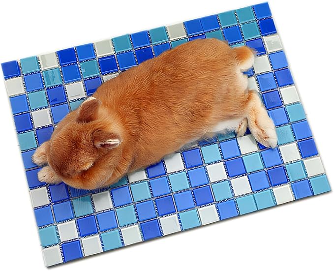 Mosaic Ice Mat for Hamsters, Rabbits and Small Pets, Summer Cooling Pad, Temperature Reducing Pet Mat